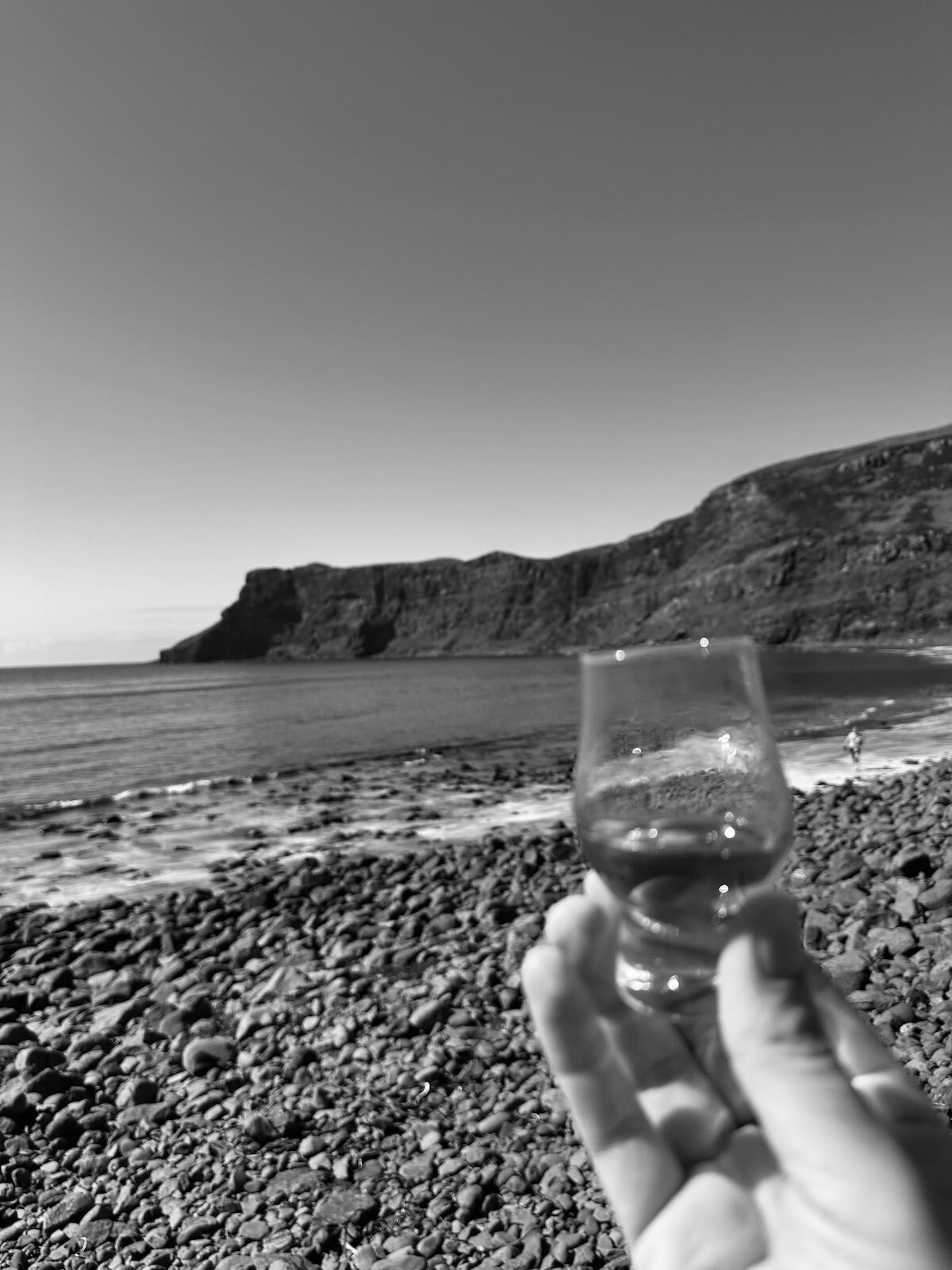 Dram på stranden, Talisker Bay